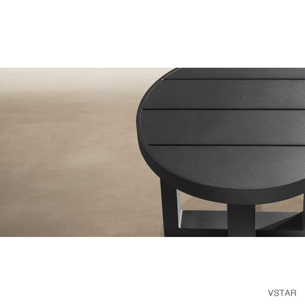 Aegean Aluminum Round Side Table-02