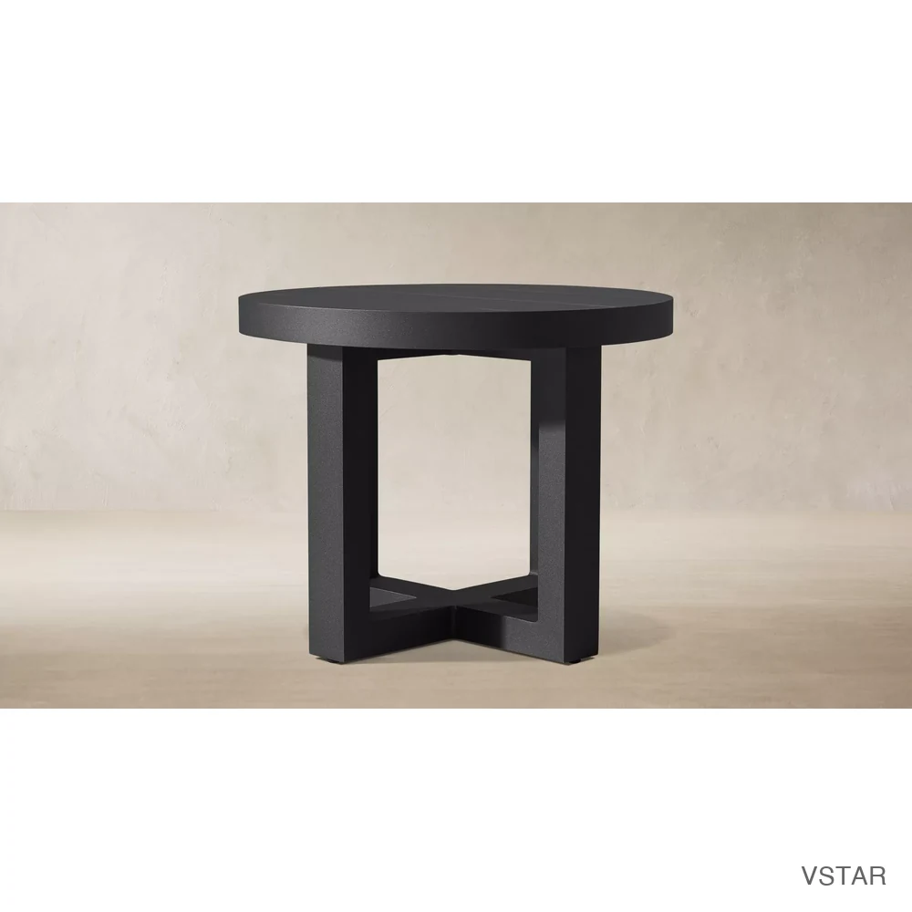 Aegean Aluminum Round Side Table-03