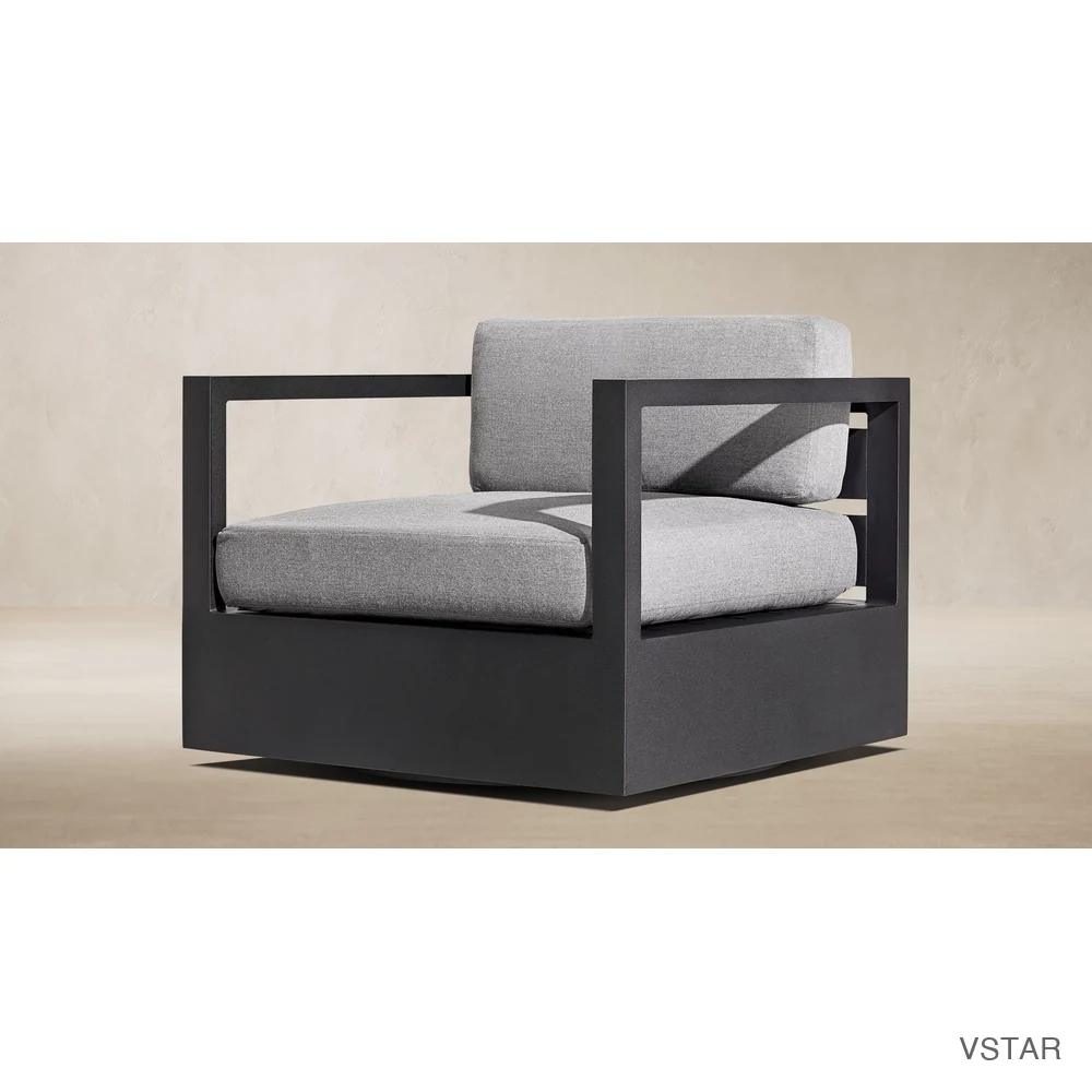 Aegean Aluminum Swivel Lounge Chair-01