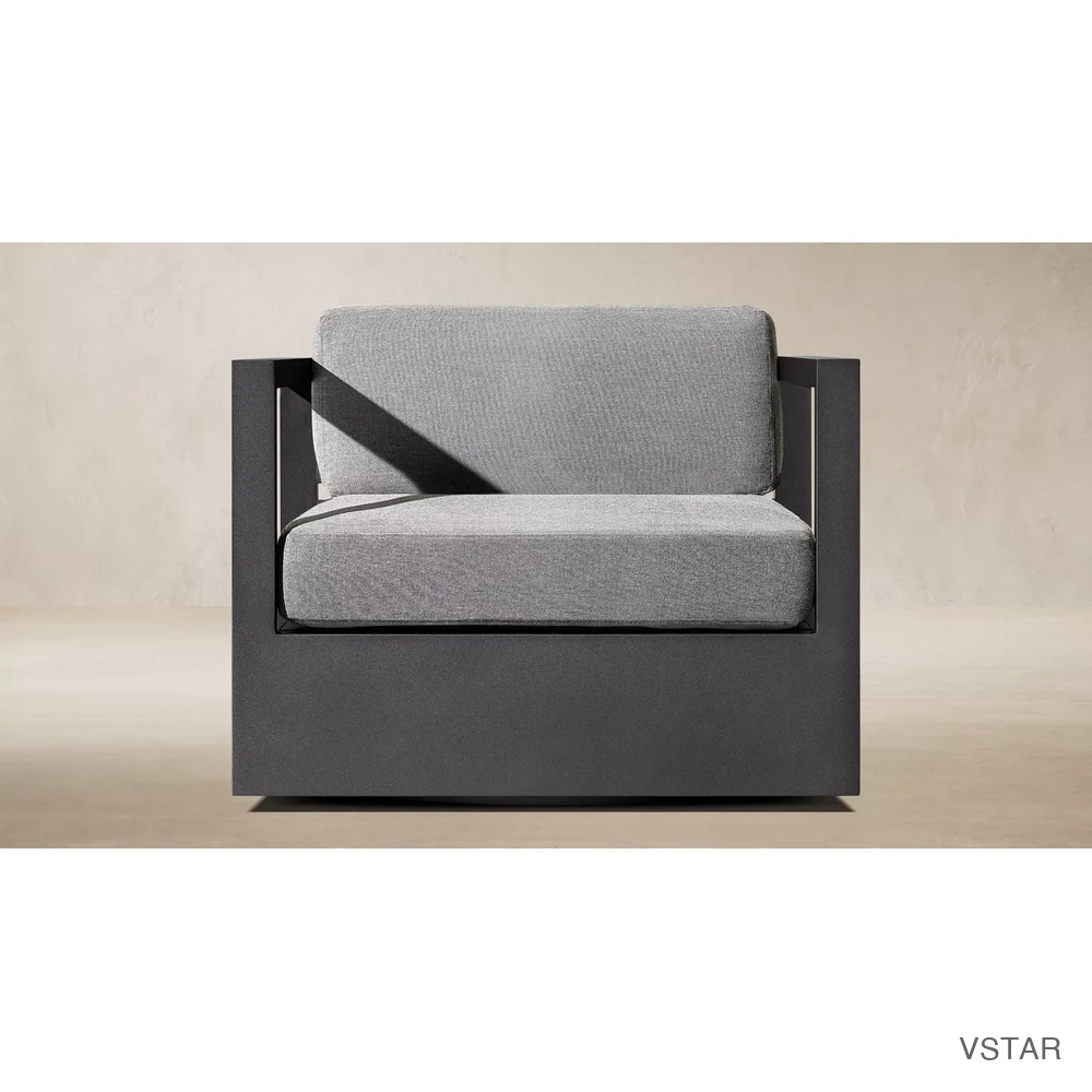 Aegean Aluminum Swivel Lounge Chair-02