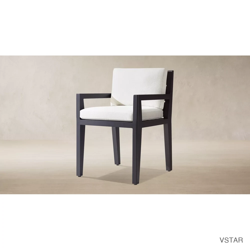 Maya Aluminum Dining Armchair-01