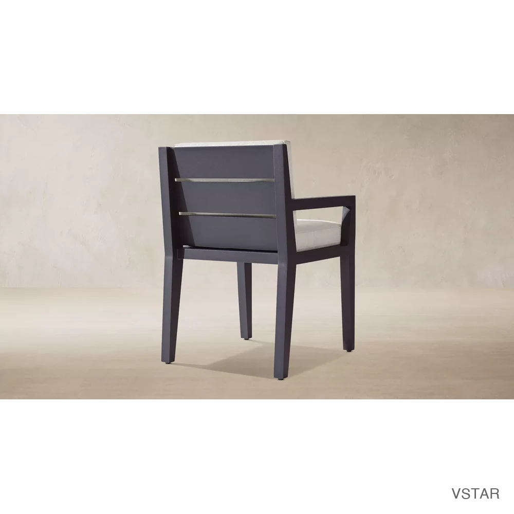 Maya Aluminum Dining Armchair-04