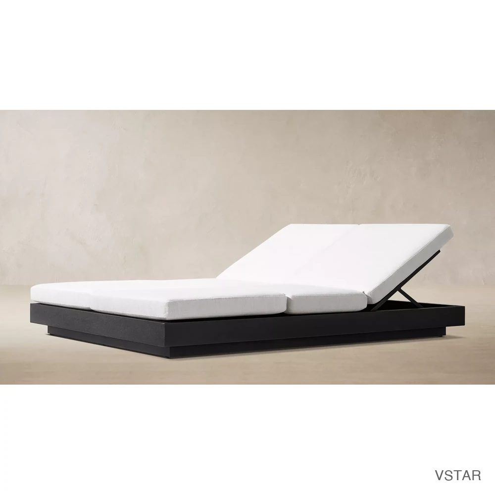 Maya Aluminum Dual-Adjustable Double Chaise-01
