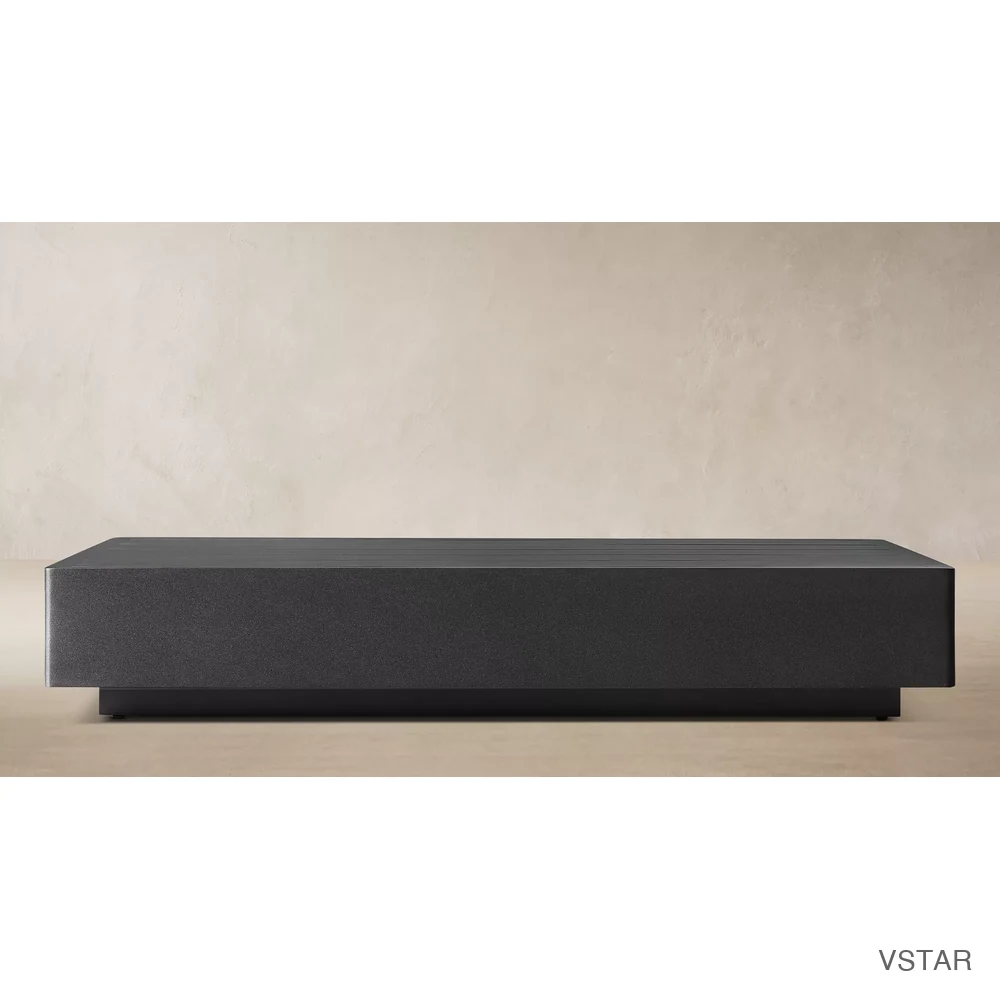 Maya Aluminum Rectangular Coffee Table-01
