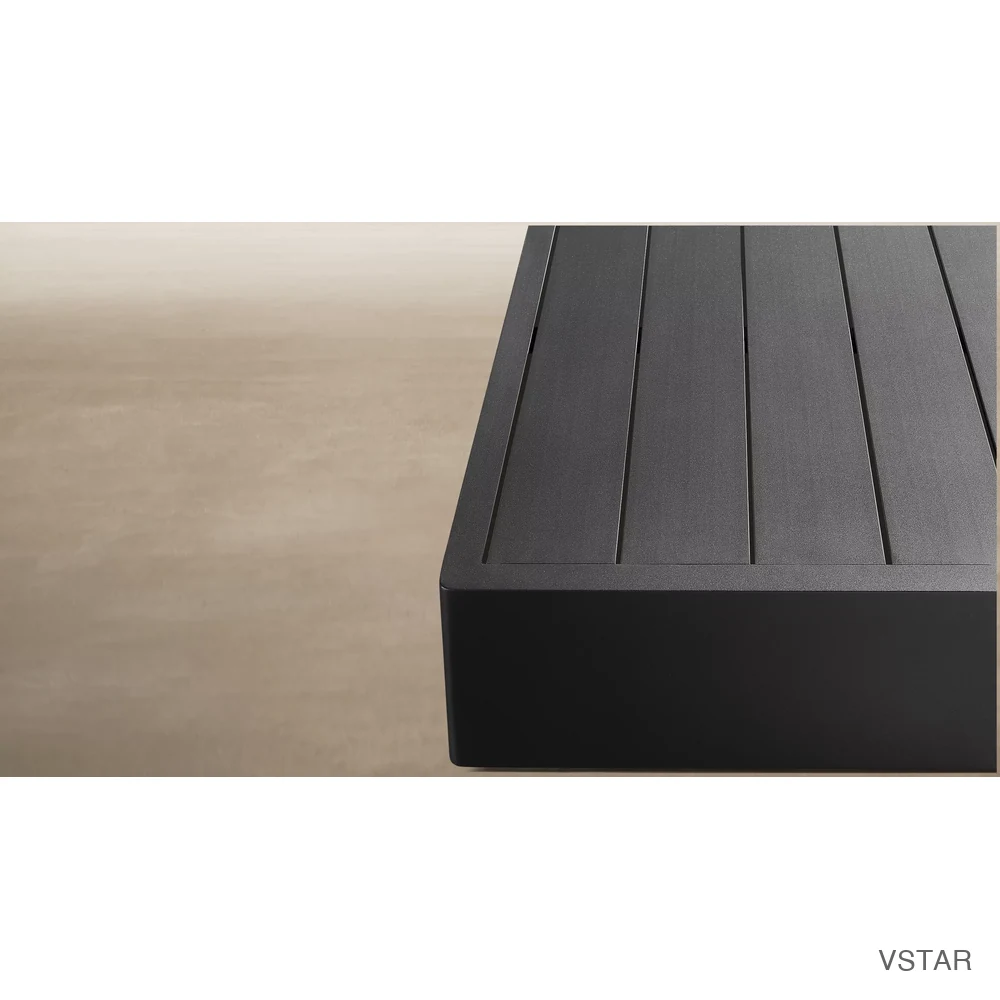 Maya Aluminum Rectangular Coffee Table-02