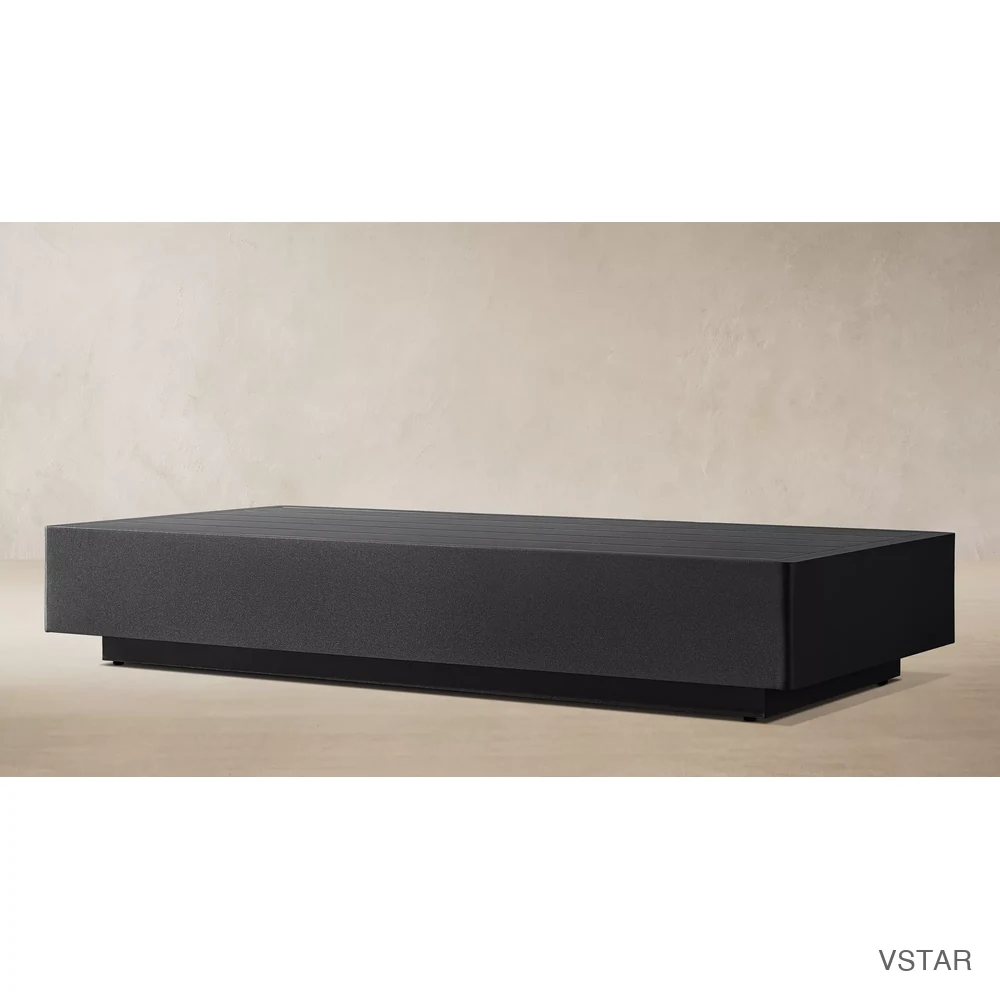 Maya Aluminum Rectangular Coffee Table-03