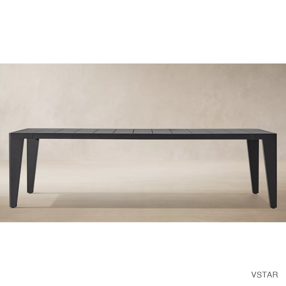 Maya Aluminum Rectangular Dining Table-01