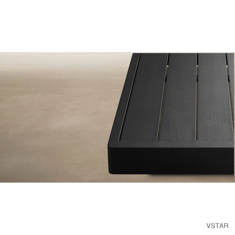 Maya Aluminum Rectangular Side Table-02