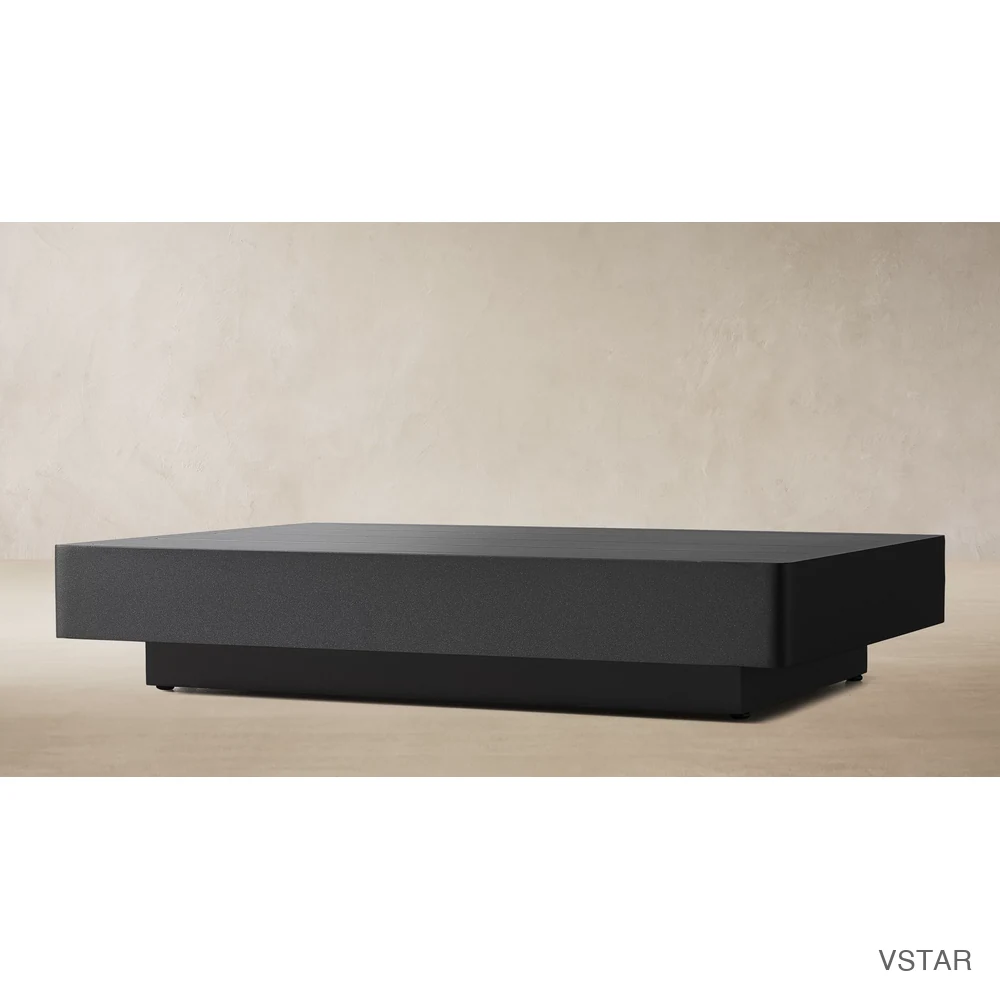 Maya Aluminum Rectangular Side Table-03