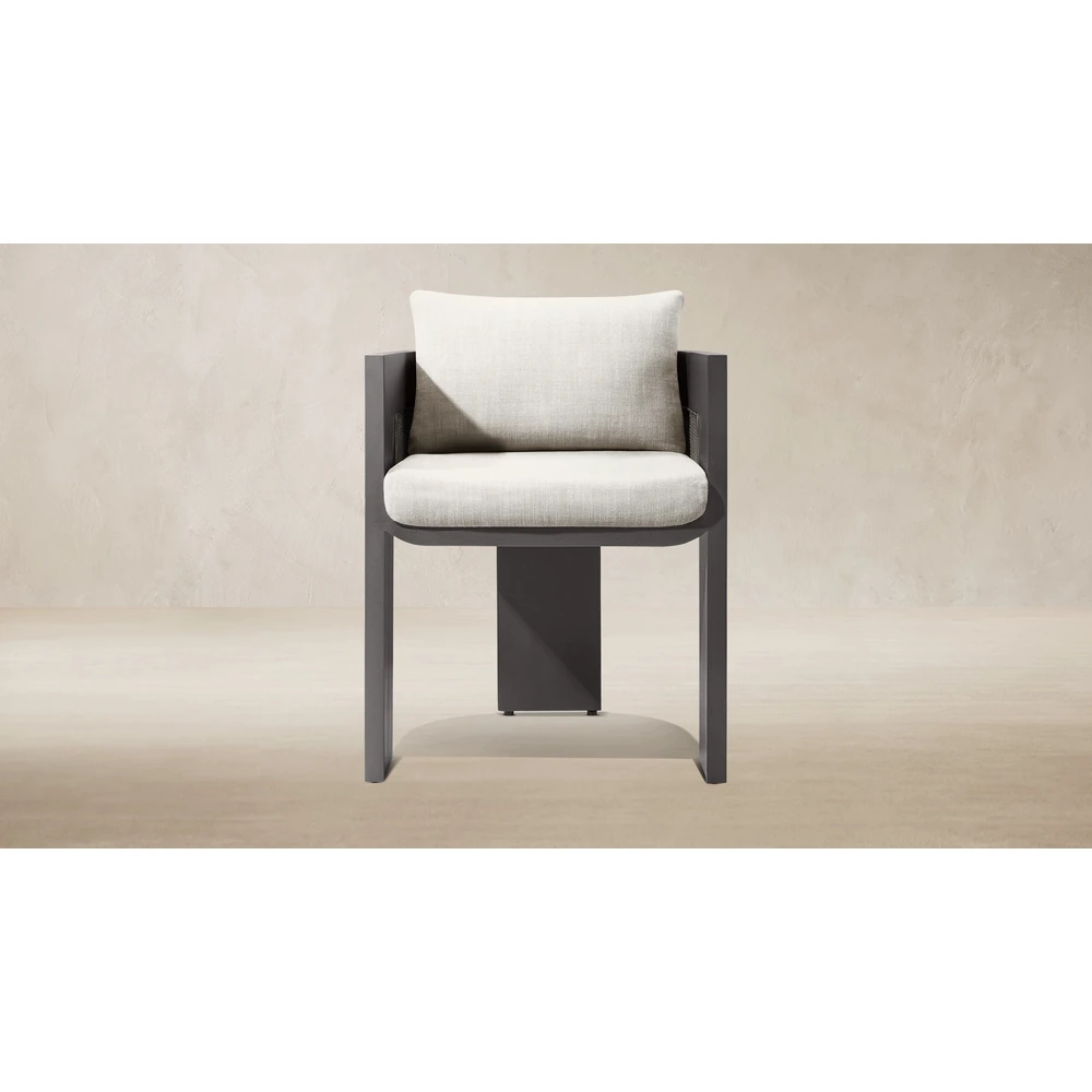 Sedona Cane Aluminum Dining Armchair (1)