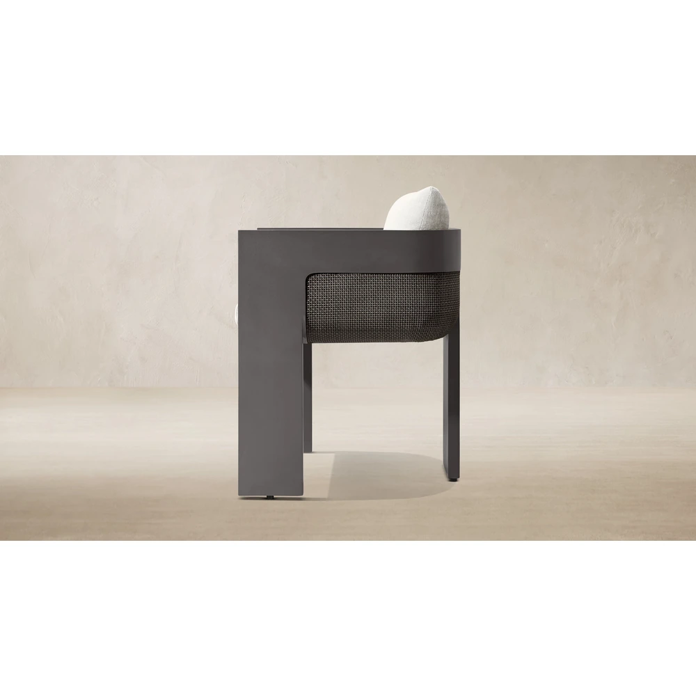 Sedona Cane Aluminum Dining Armchair (2)