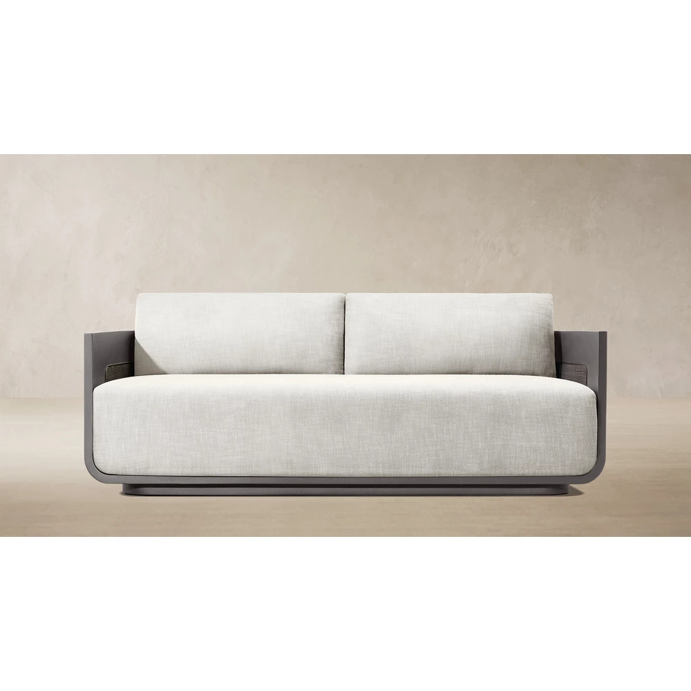 Sedona Cane Aluminum Sofa (1)