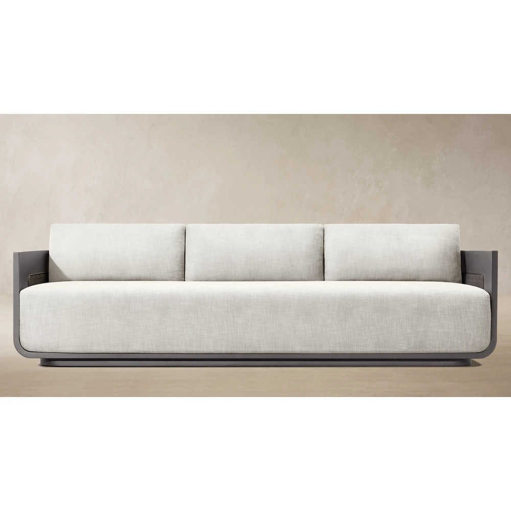 Sedona Cane Aluminum Sofa (4)