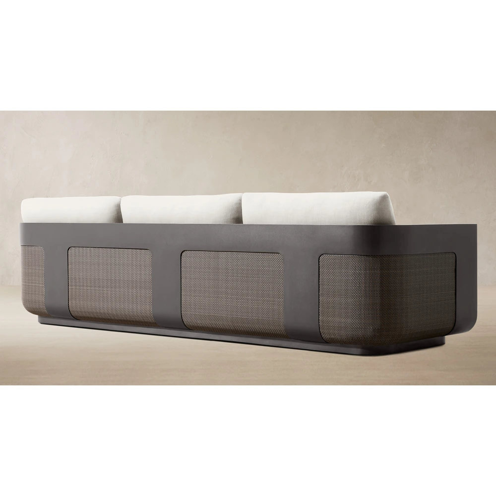 Sedona Cane Aluminum Sofa (5)