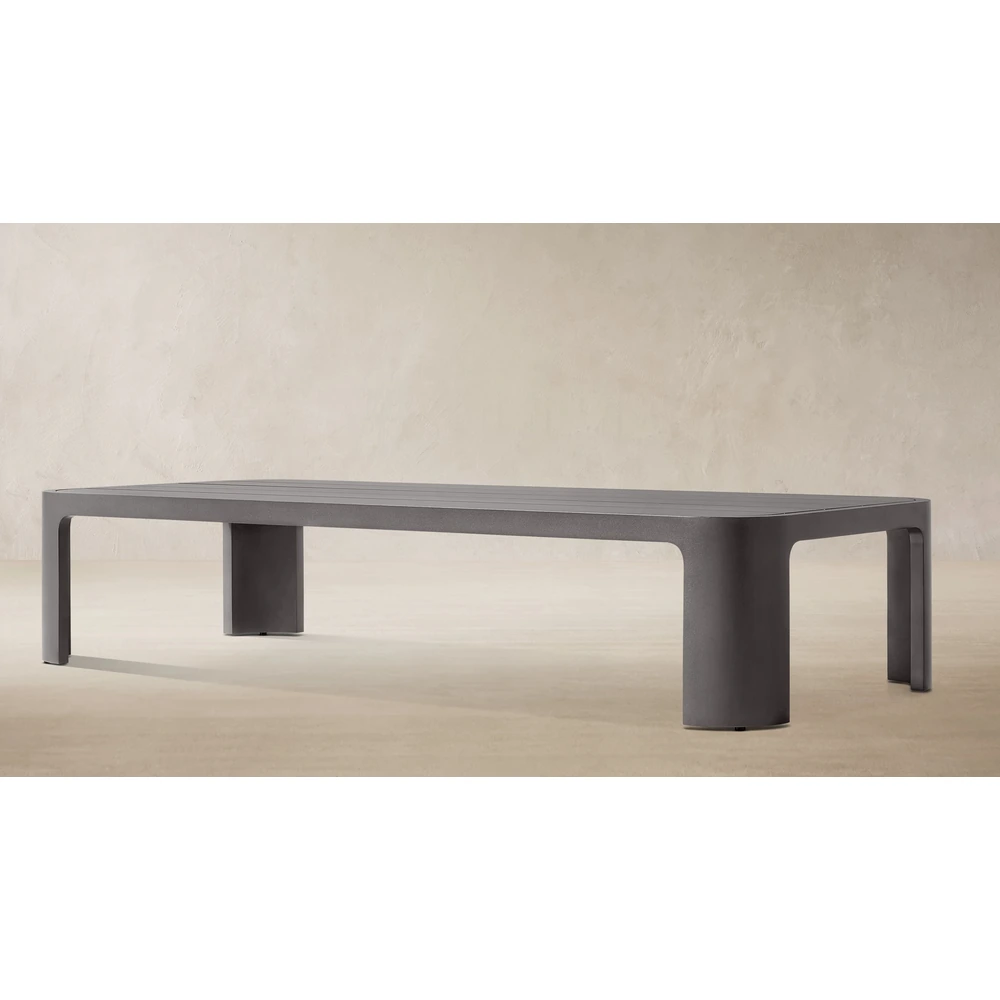 Sedona Aluminum Rectangular Coffee Table (1)