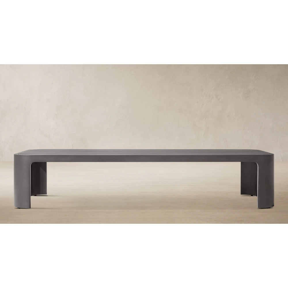 Sedona Aluminum Rectangular Coffee Table (4)
