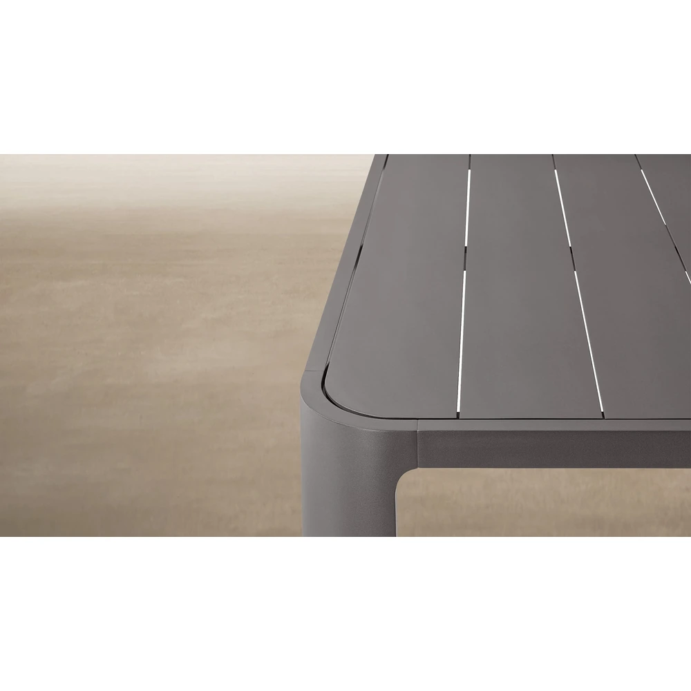 Sedona Aluminum Rectangular Dining Table (2)