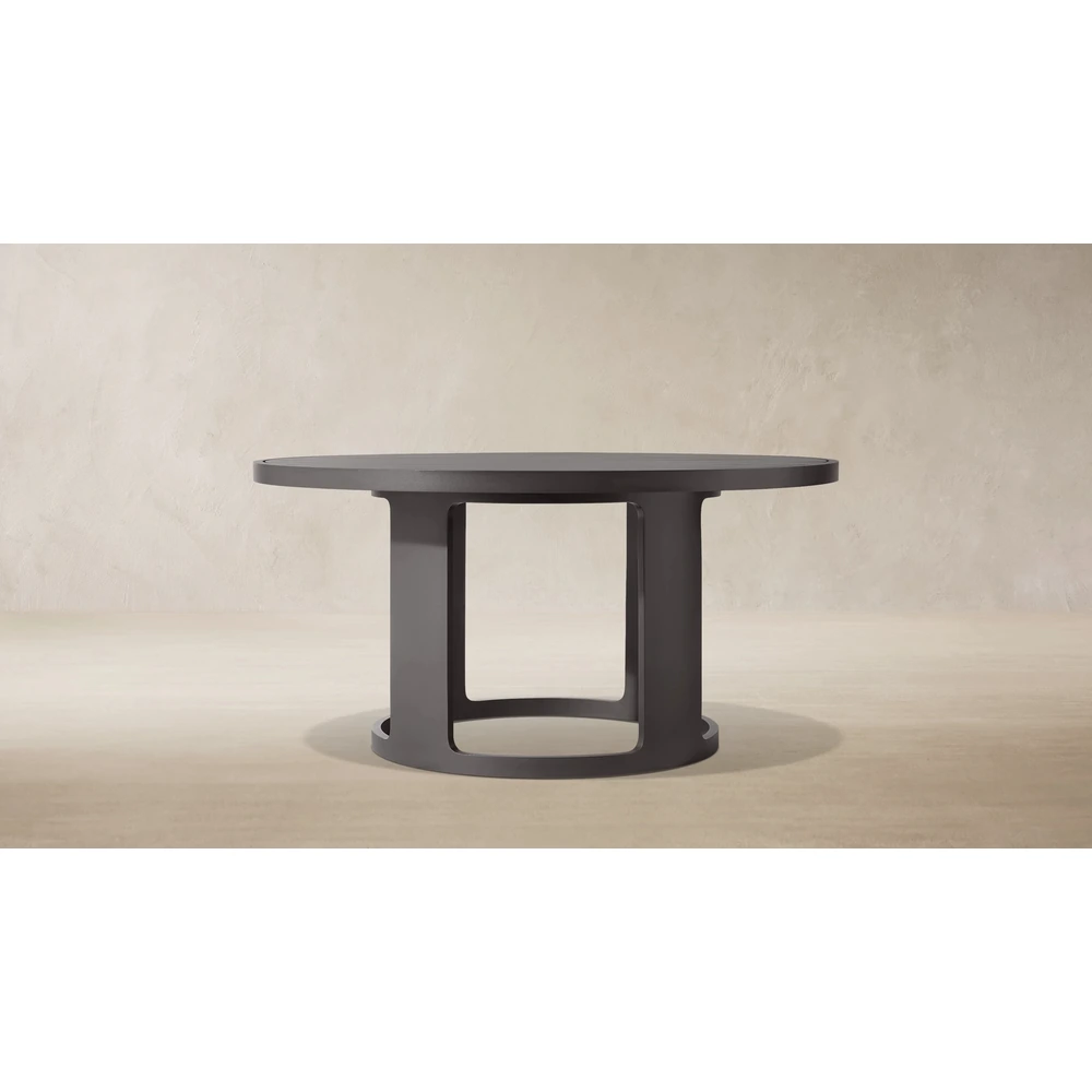 Sedona Aluminum Round Dining Table (2)