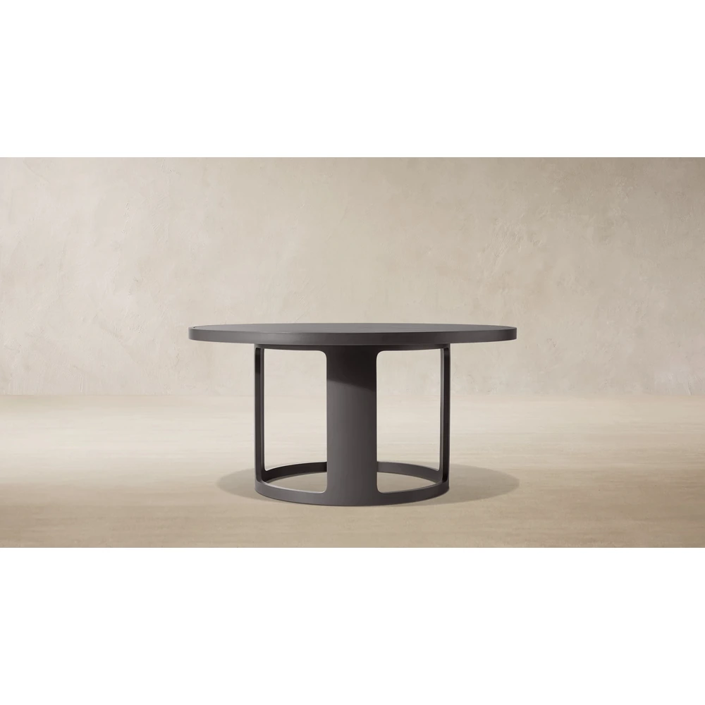 Sedona Aluminum Round Dining Table (3)