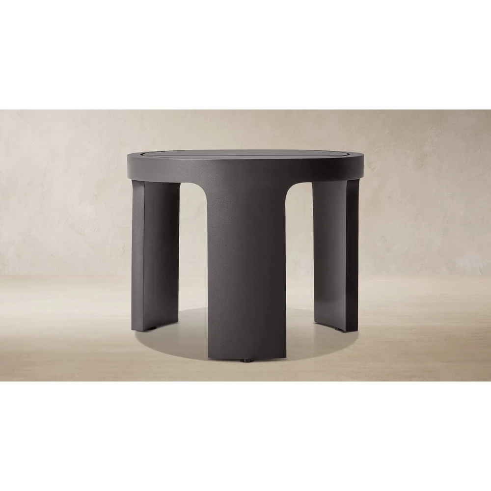 Sedona Aluminum Round Side Table (1)