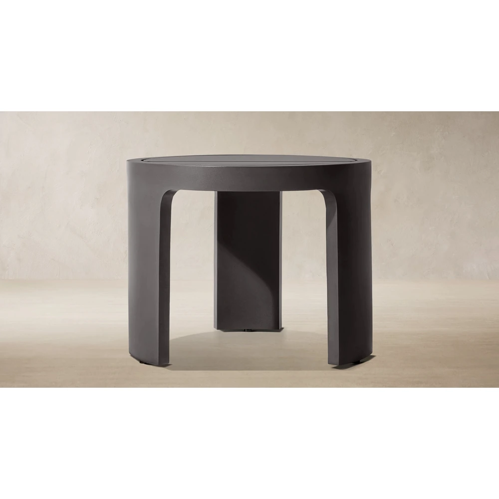 Sedona Aluminum Round Side Table (2)
